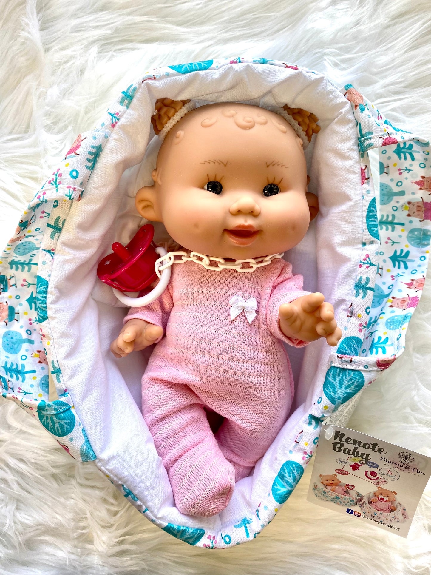 Nenote Doll in Carrier