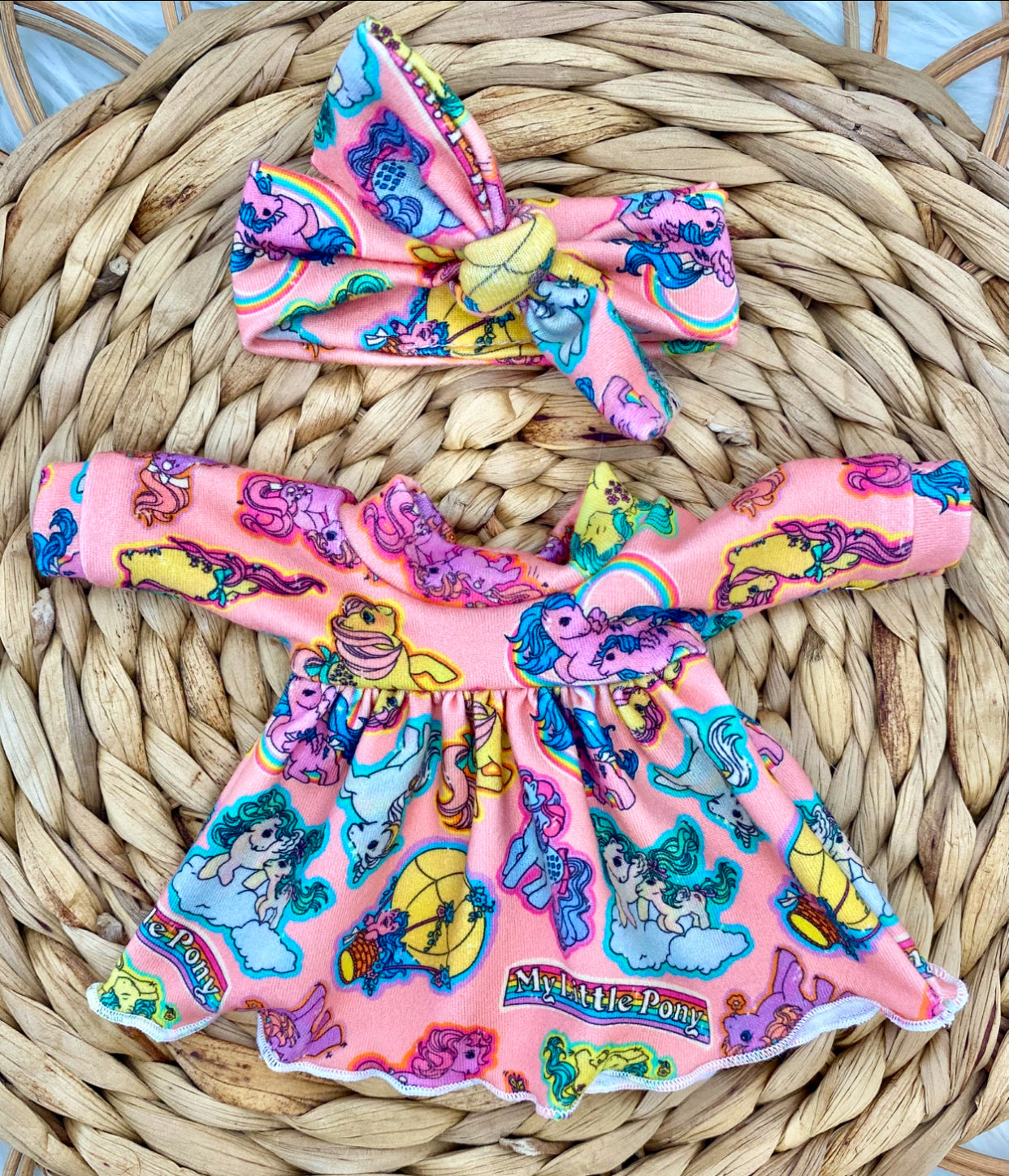 Mia Retro MLP Dress And Tie On Headband