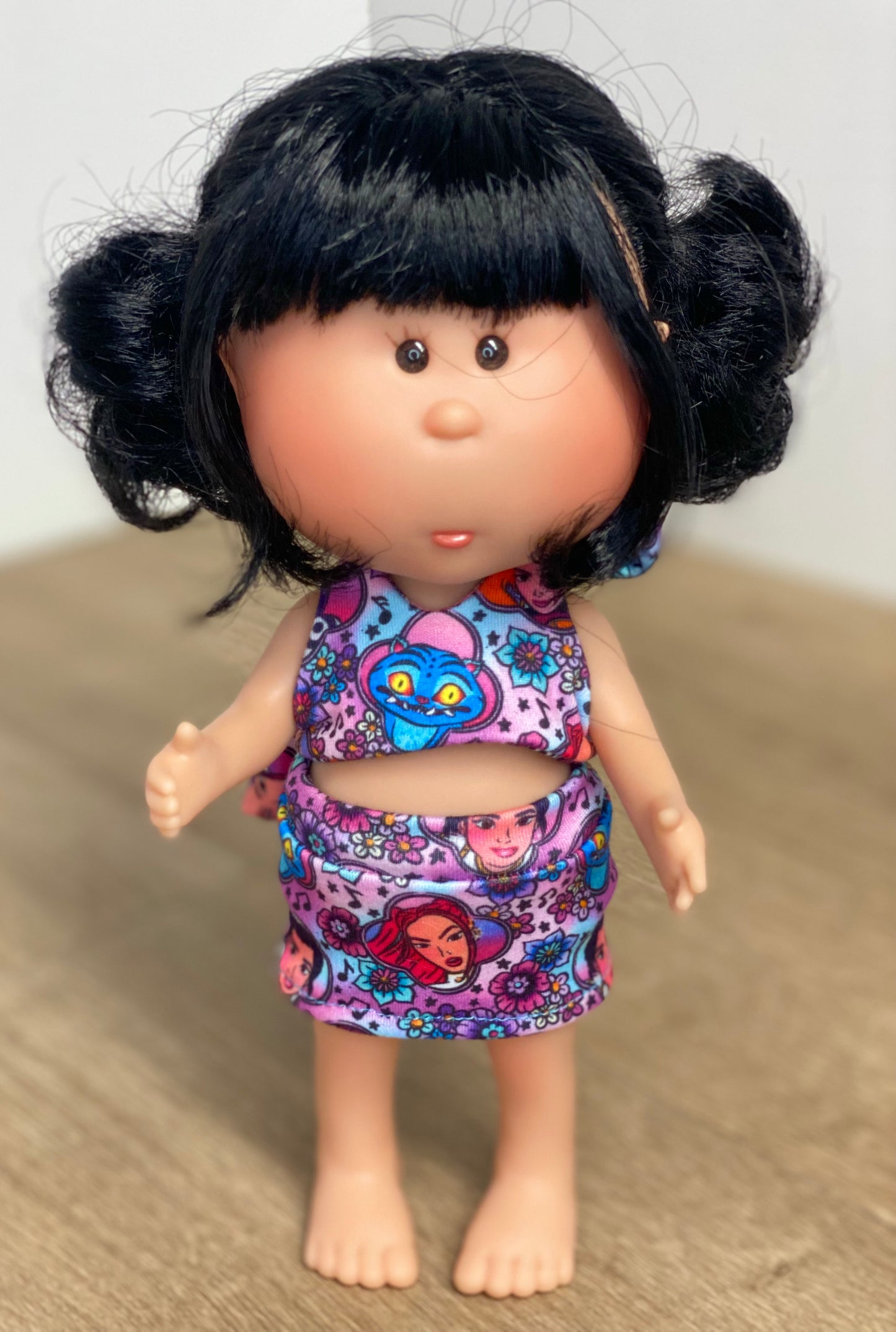 Mia KPDH Crop Halter Top and Mini Skirt