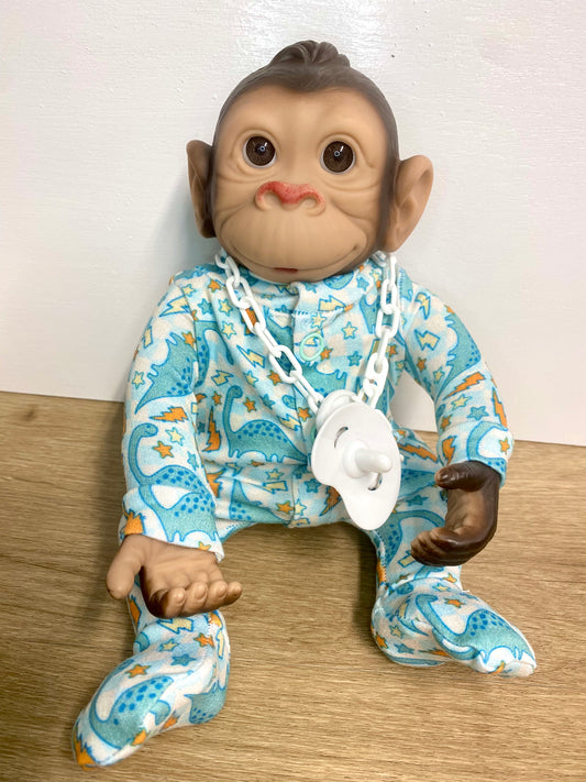 Baby Boy Monkey - Dino Pajamas