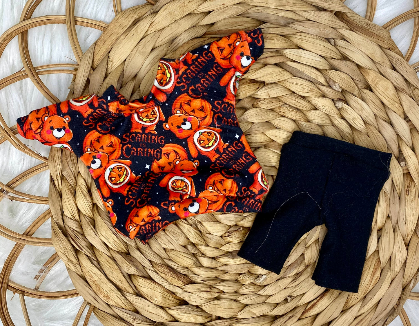 Mia Scaring Is Caring T-Shirt Dress Leggings and Bow Headwrap