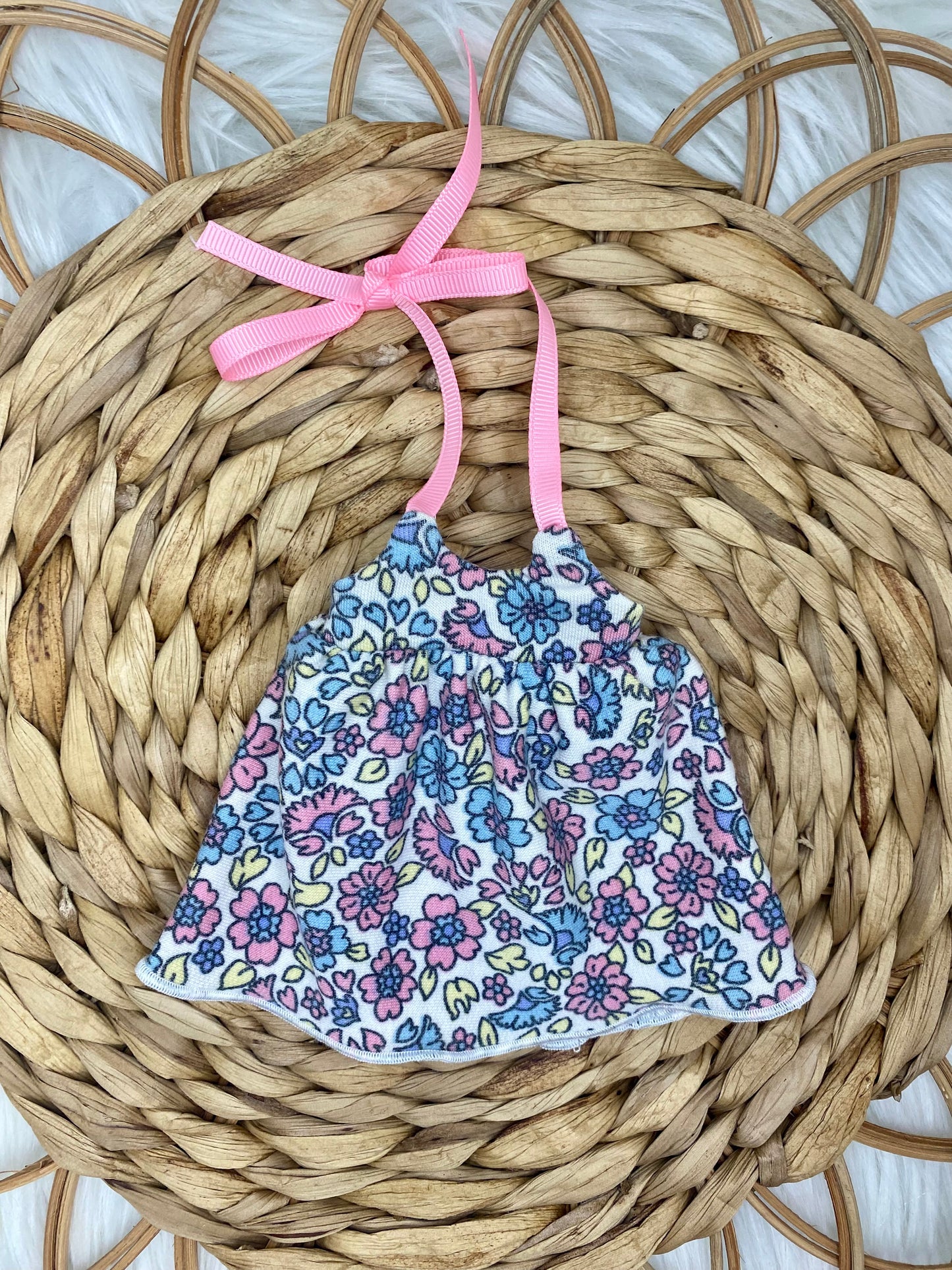 Mia Terry Floral Tie Tank Dress