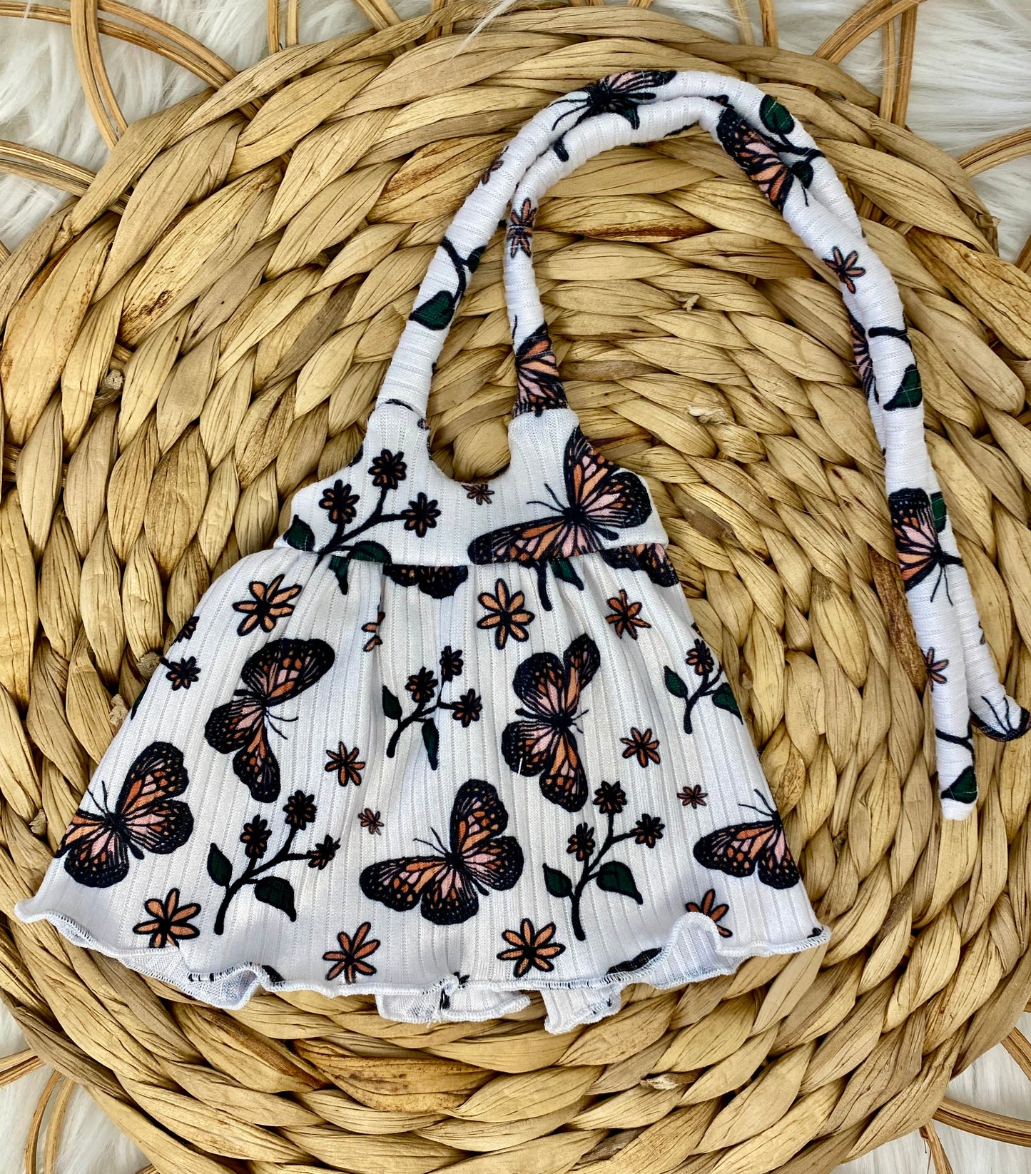 Mia Butterfly Tie Tank Dress and Bow Headband