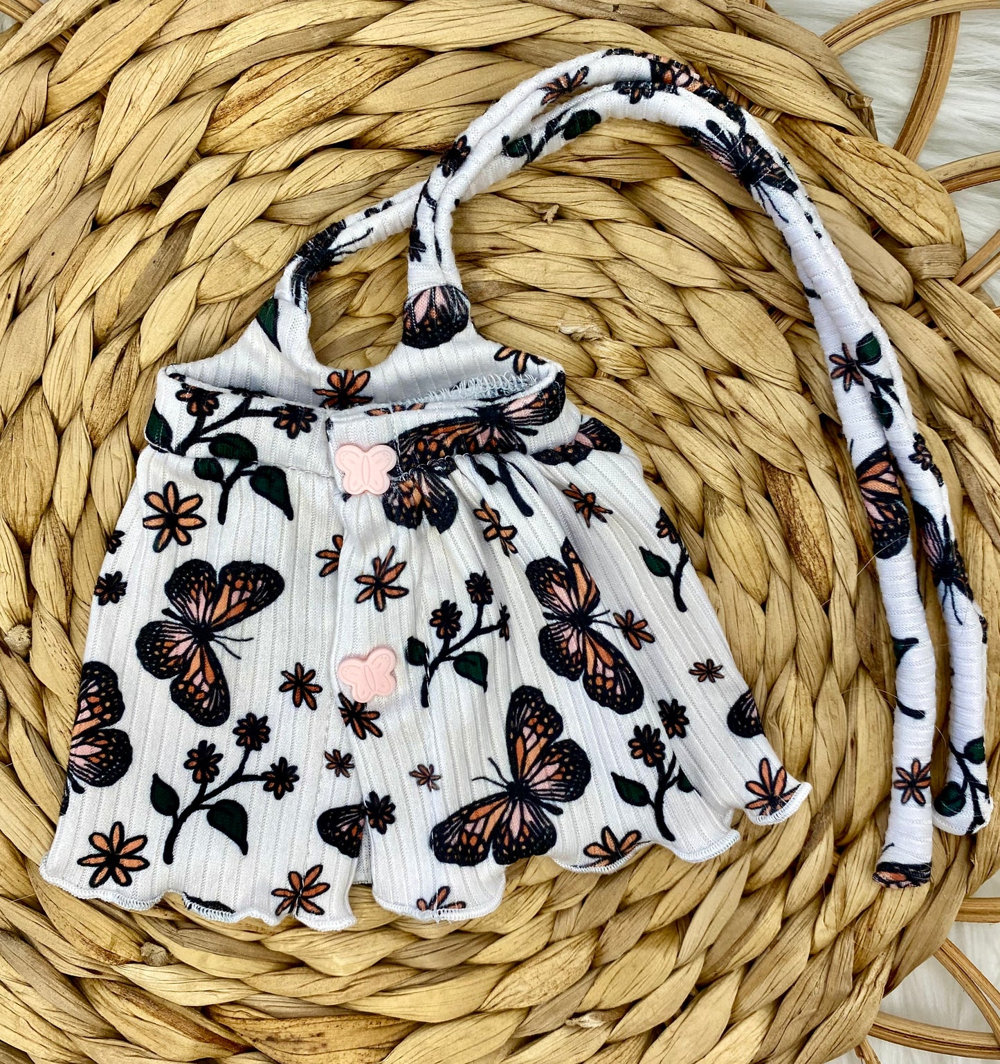 Mia Butterfly Tie Tank Dress and Bow Headband
