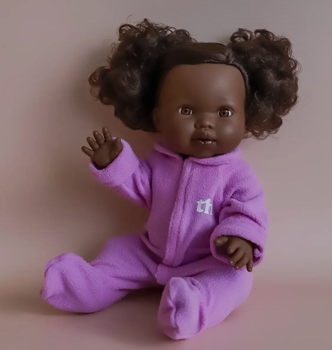 Tiny Harlow Doll Onesie - Dark Pink