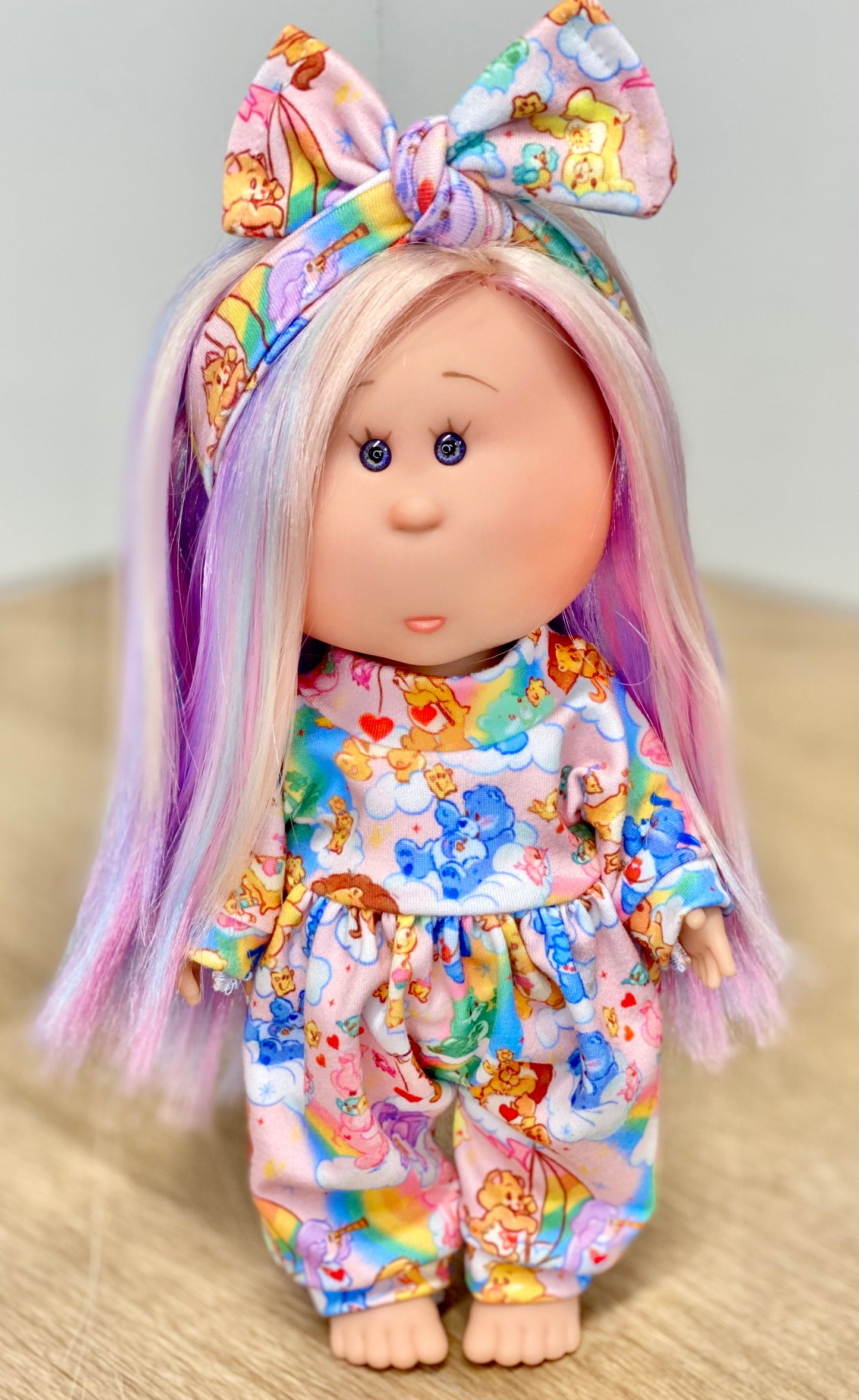 Mia Bear Cousins Long Sleeve Bubble Romper And Tie On Headband