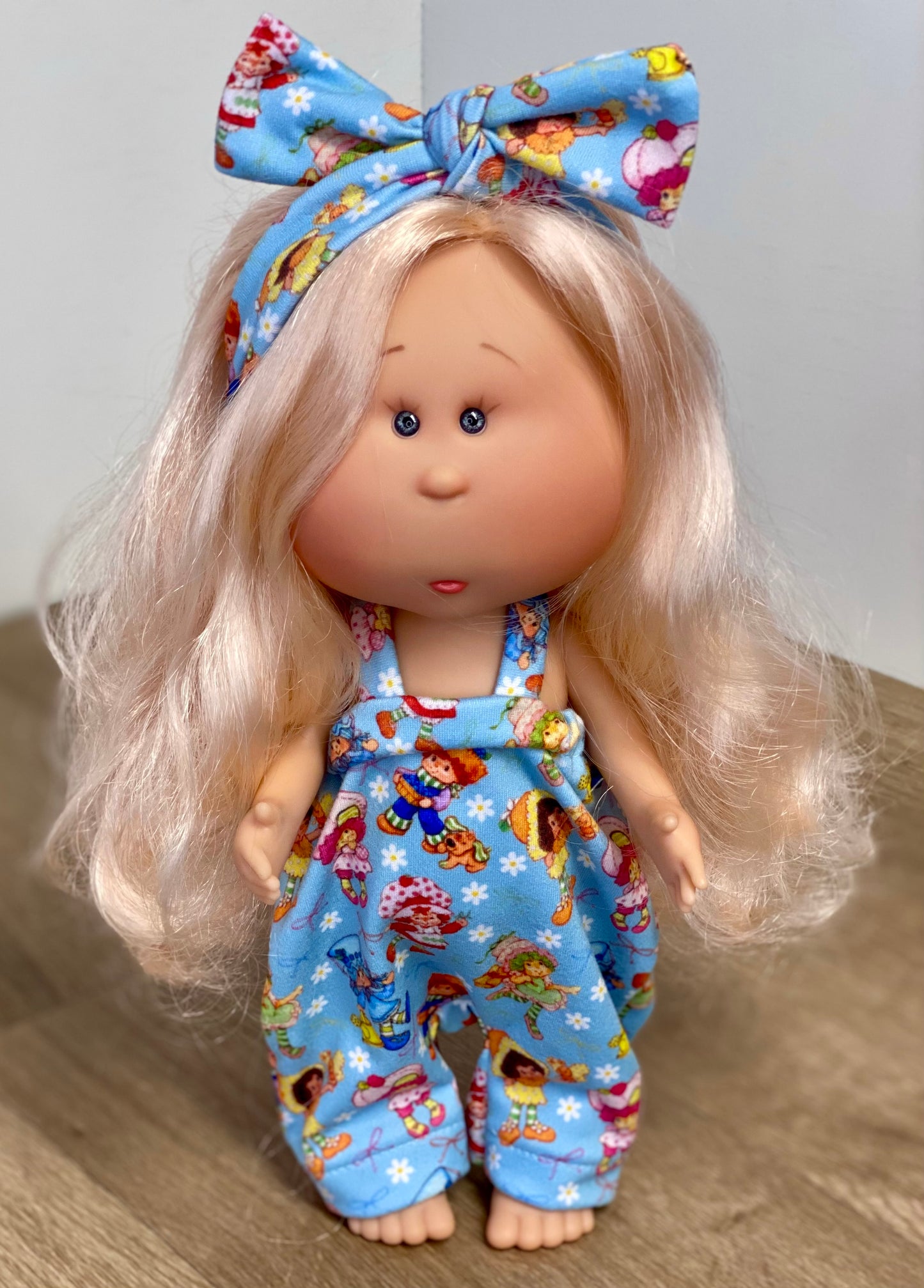 Mia Blue Daisy SS Friends Halter Romper Romper And Tie On Headband