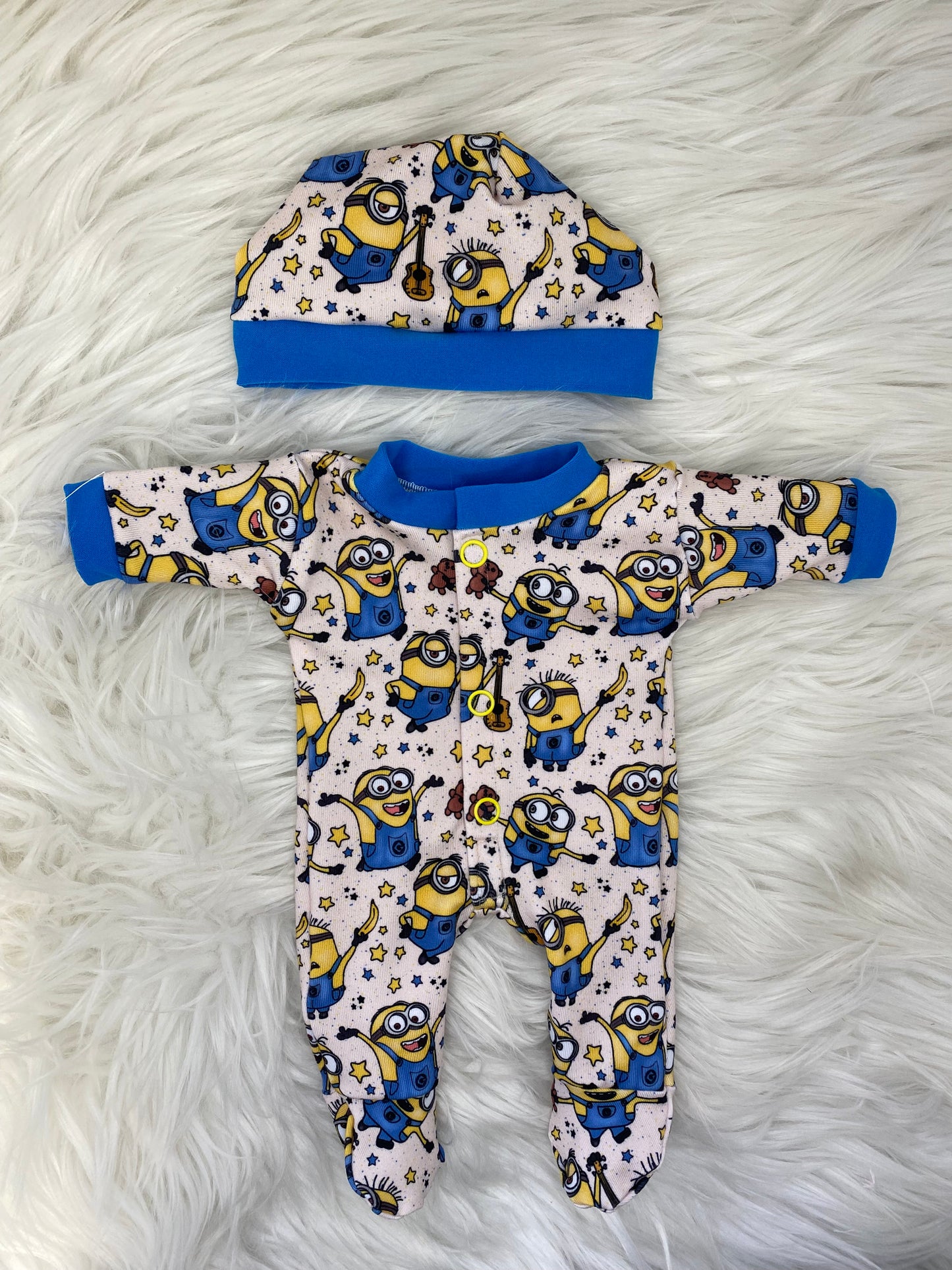 13” Yellow Guys Sleeper and Beanie