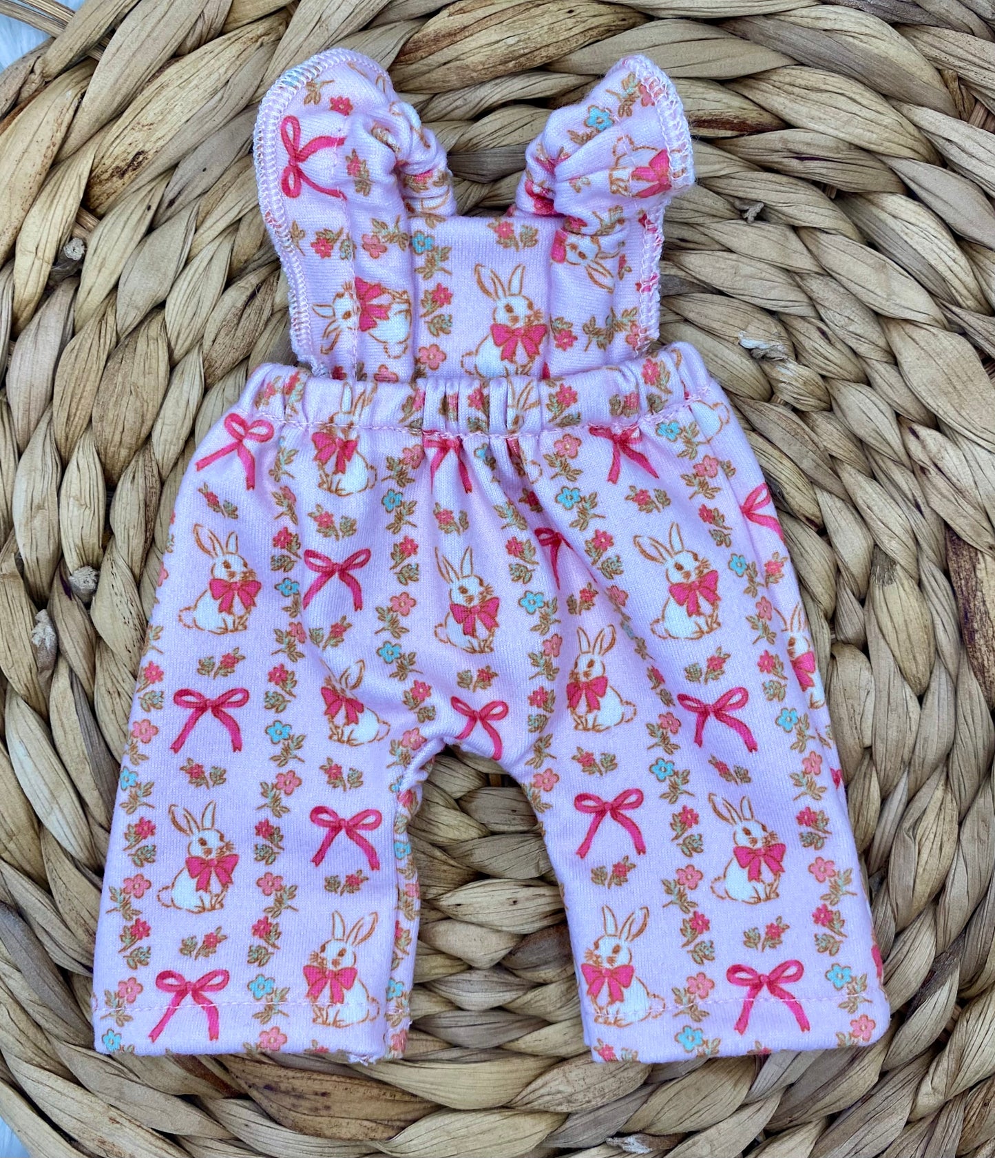 Mia Bunny Ruffle Strap Romper and Bow Headband