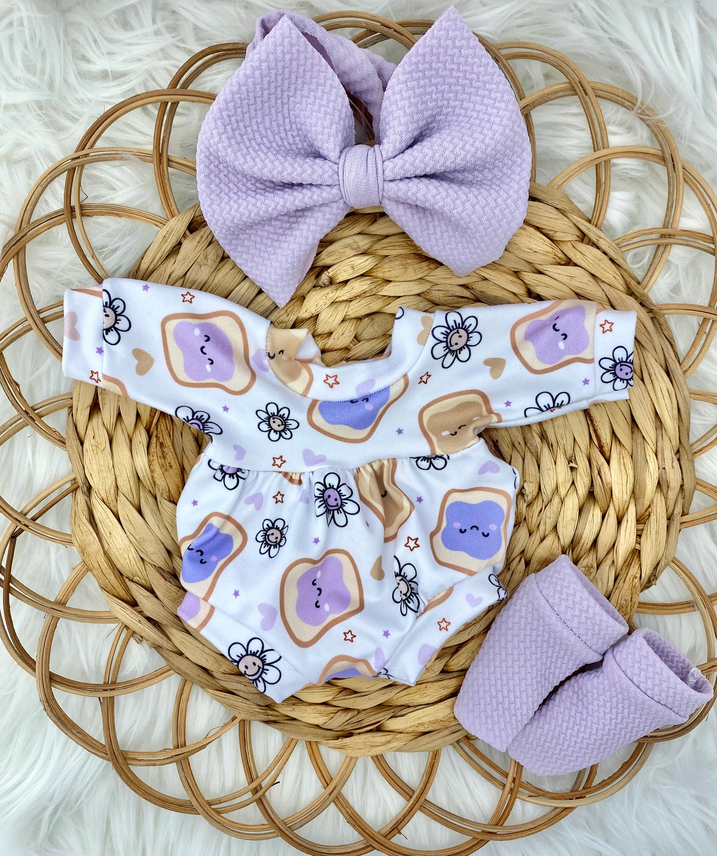 13” PB&J Romper Outfit