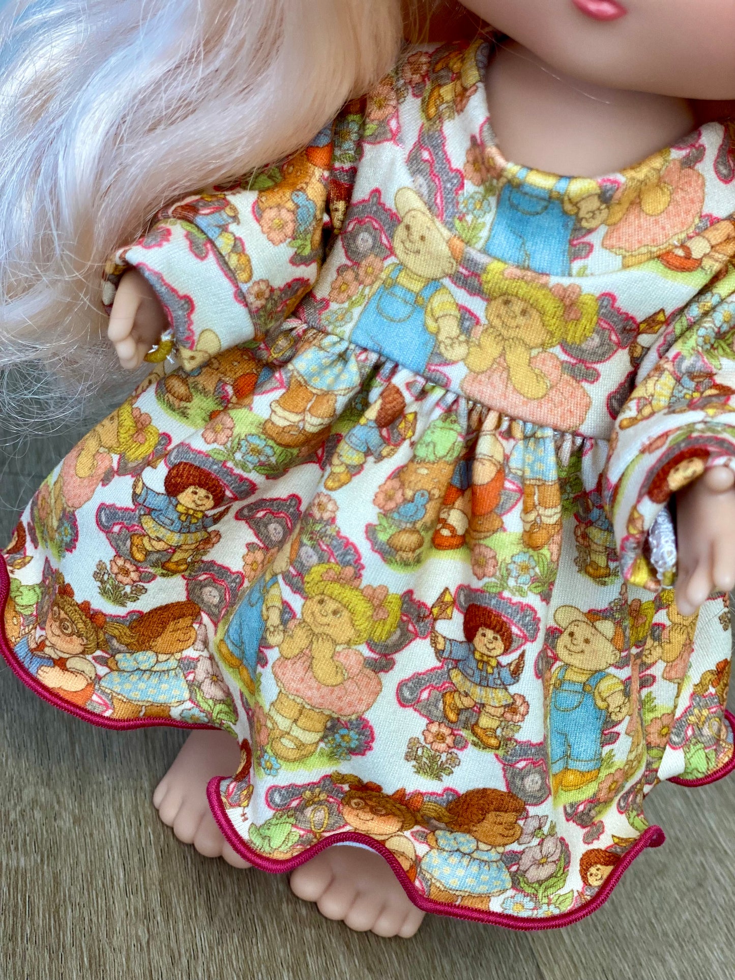 Mia Vintage CPK Long Sleeve Bubble Dress and Tie On Headband