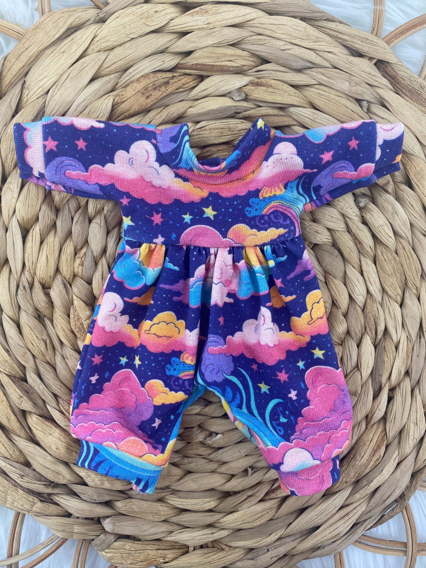 Mia Rainbow Galaxy Long Sleeve Bubble Romper