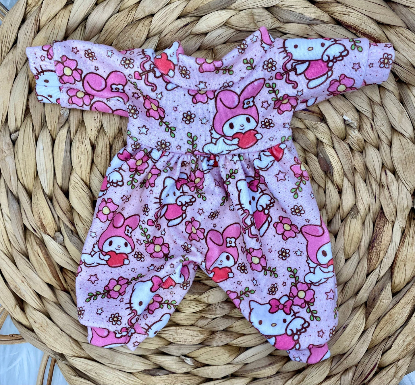 Mia Cupid Kitty Long Sleeve Bubble Romper and Tie On Headband