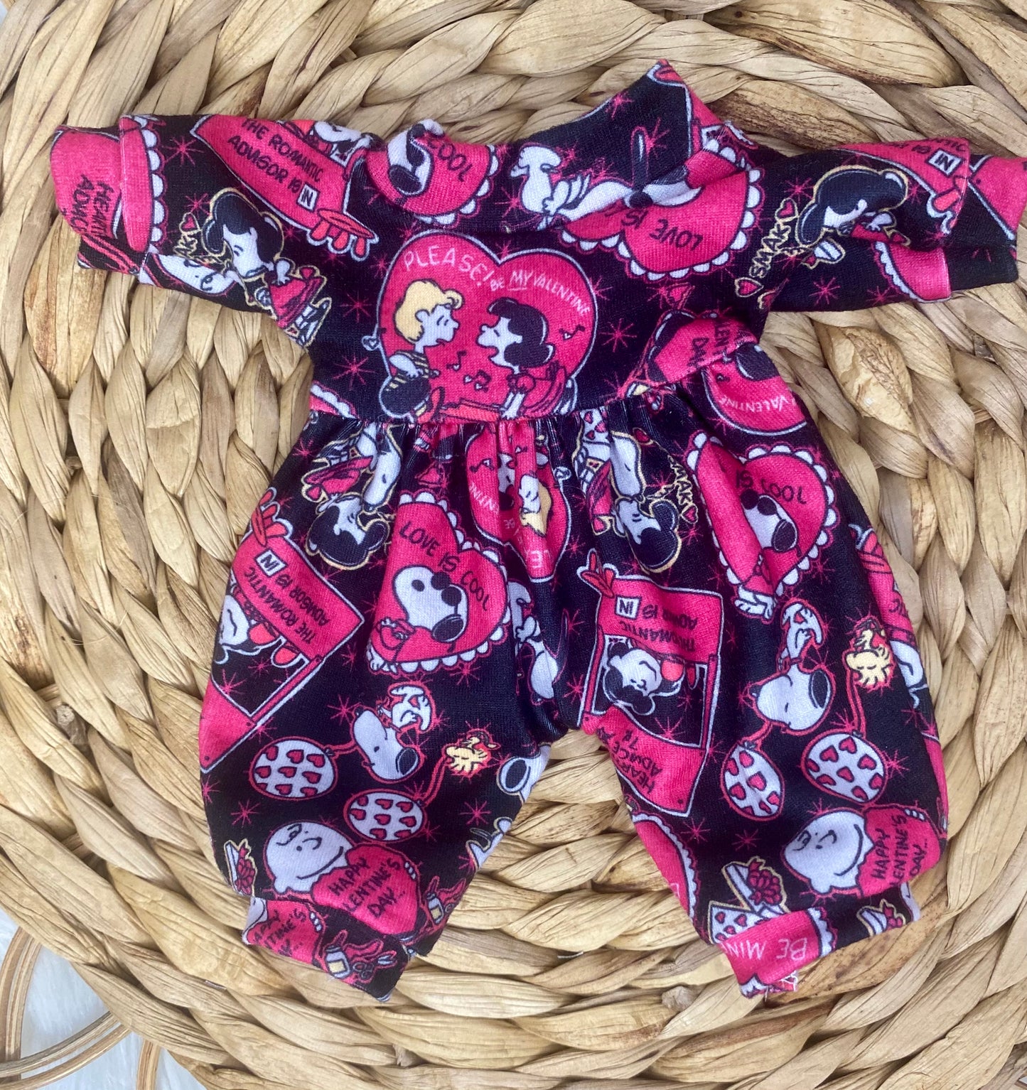 Mia Vday Peanut Long Sleeve Bubble Romper