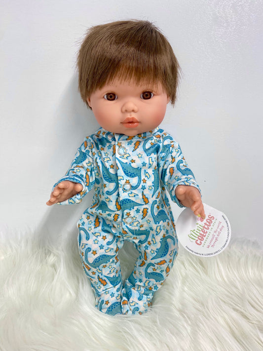 Mini Colettos Doll Rafael in Dino Pajama