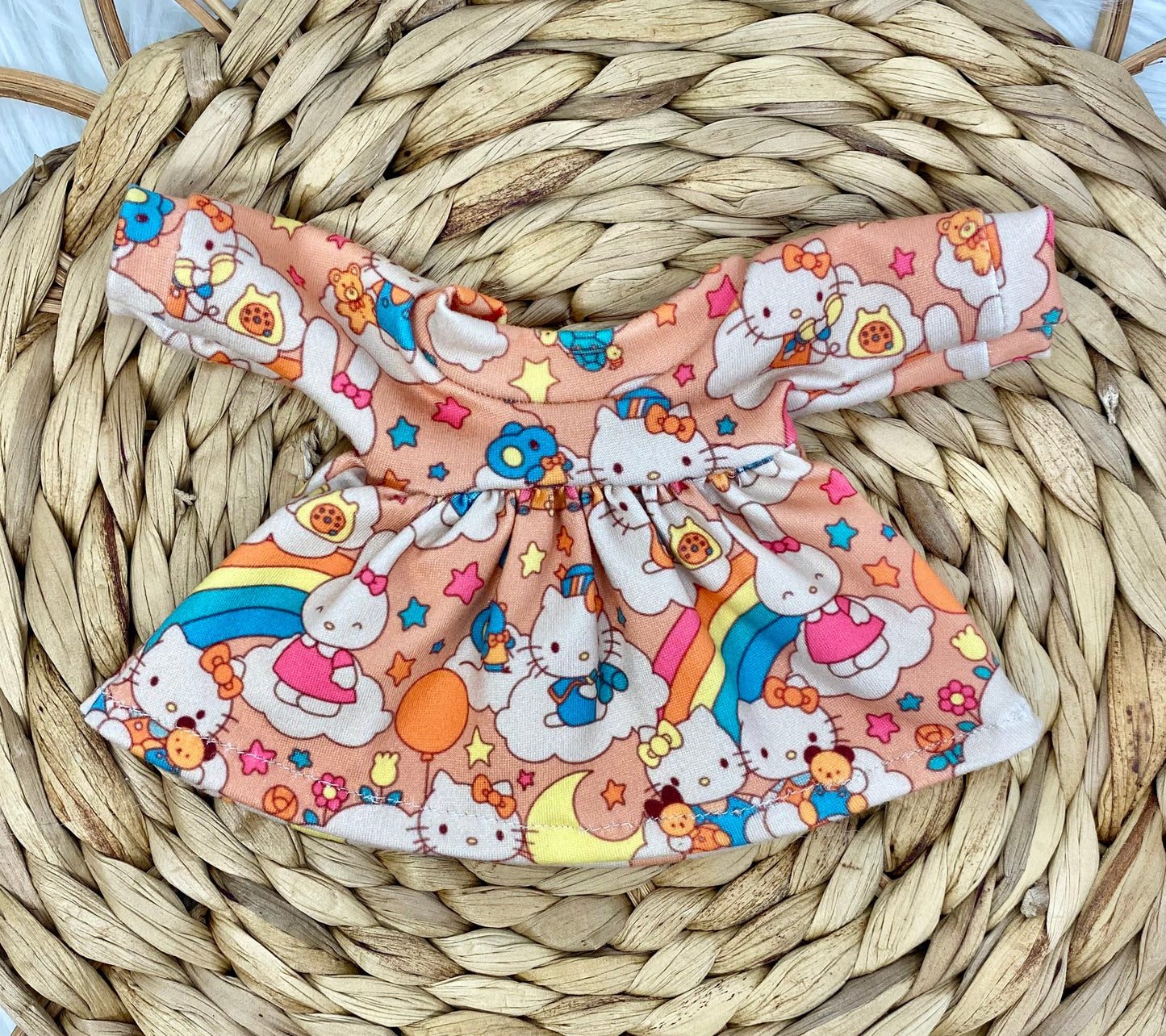 Mia Vintage Kitty’s Dress And Tie On Headband