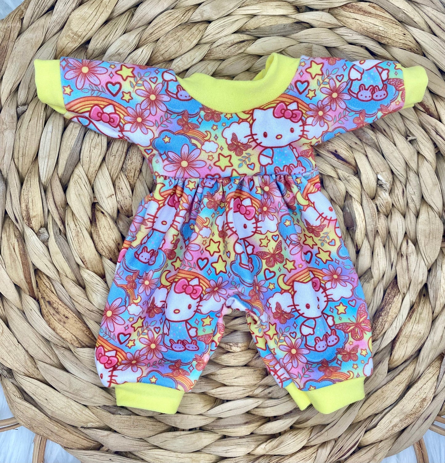 Mia Purple Kitty Slippers Long Sleeve Bubble Romper and Tie On Headband