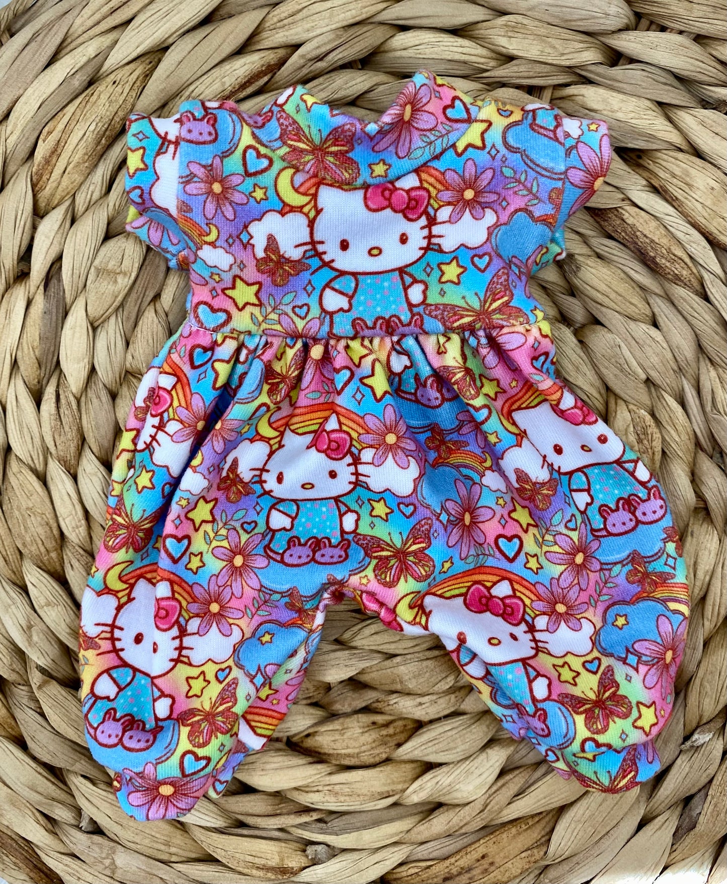 Mia Kitty Slippers Tank Sleeve Bubble Romper And Tie On Headband