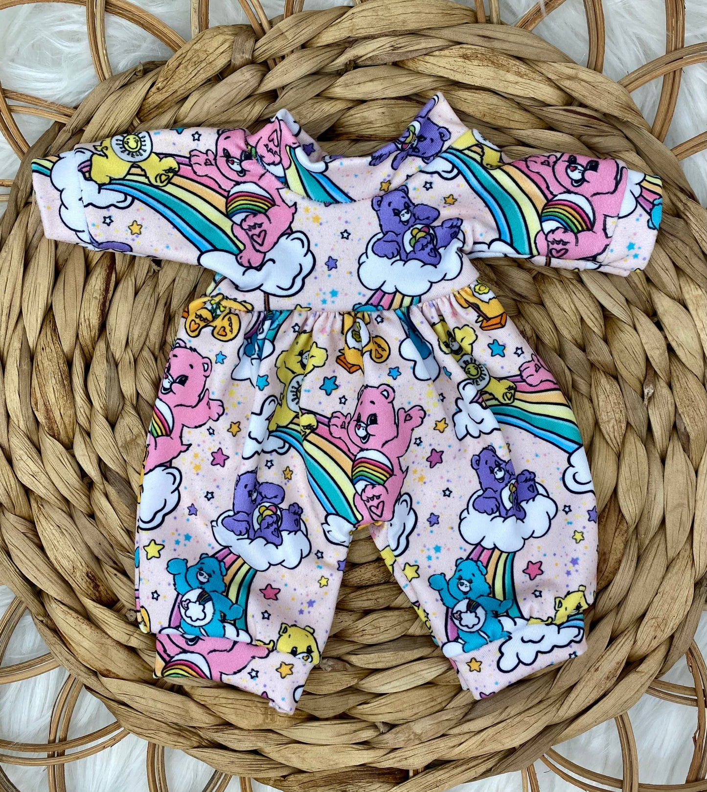 Mia Rainbow Bears Long Sleeve Bubble Romper