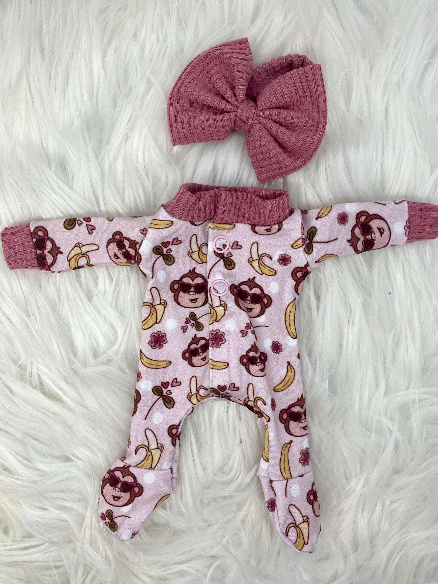 10” Monkey Doll Pajamas