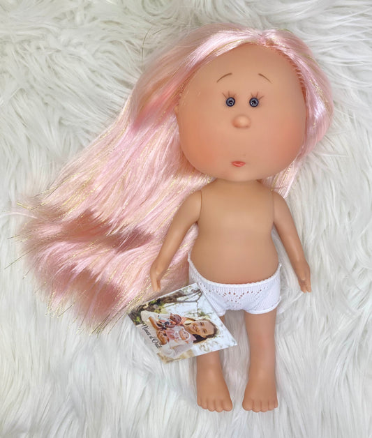 Mia Doll - Pink/Gold Glitter Hair