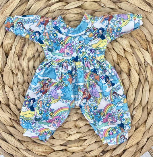 Mia Floral Princesses Long Sleeve Bubble Romper