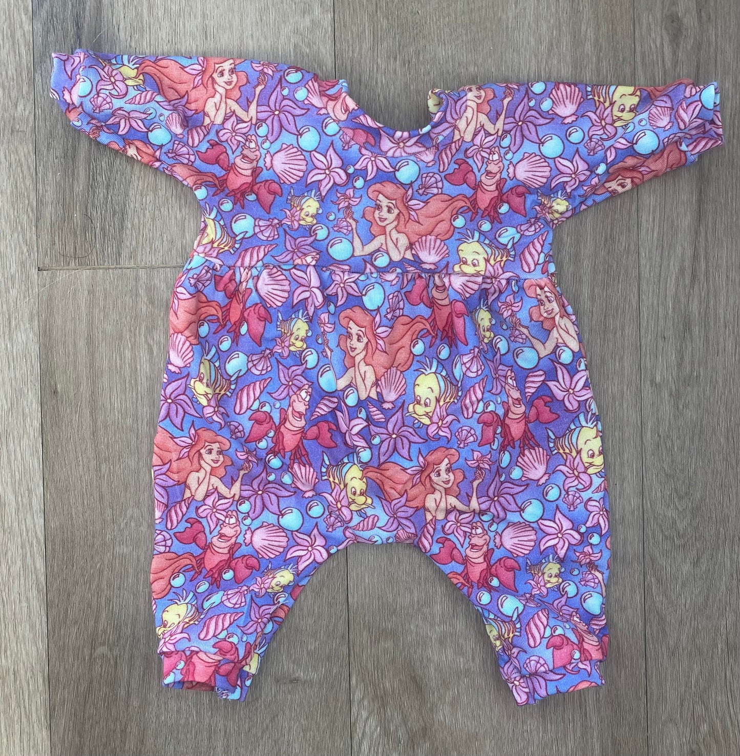 Alex Star Mermaid Bubble Romper and 2” Piggy Bow Set