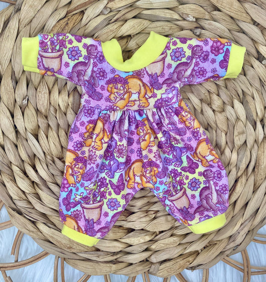 Mia Land Dinos Long Sleeve Bubble Romper