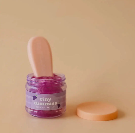 Tiny Harlow Tiny Tummies - Grape Jelly Food Jar and Spoon Set