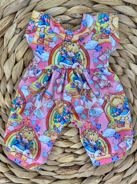 Mia Rainbow Girl Tank Sleeve Bubble Romper