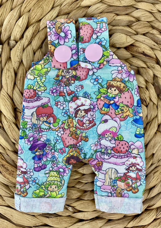 Mia Mint Strawberry Friends Overalls