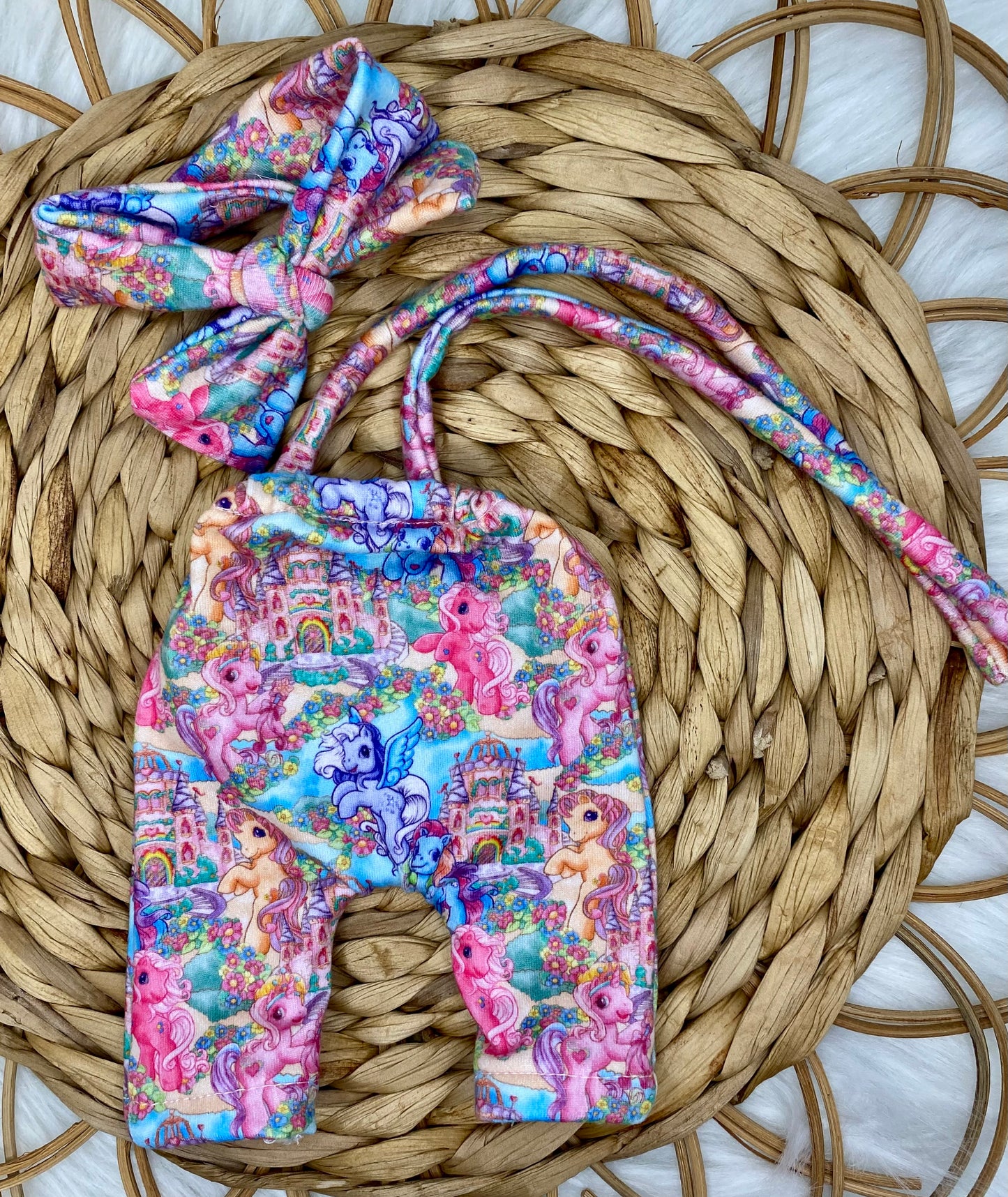 Mia Enchanted Ponies Halter Romper and Tie on Headband