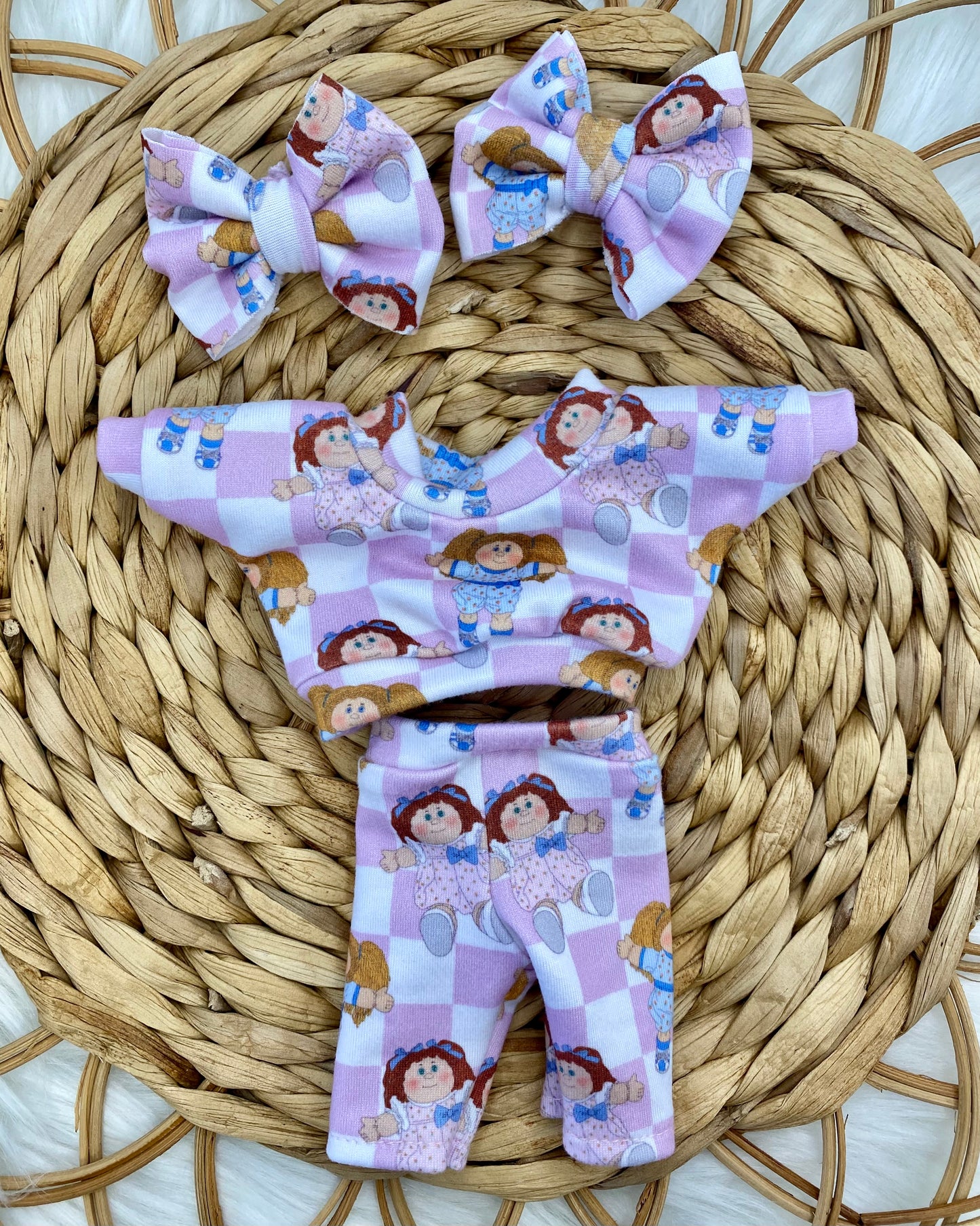 Mia CPK Lounge Set And 2” Piggy Bow Set