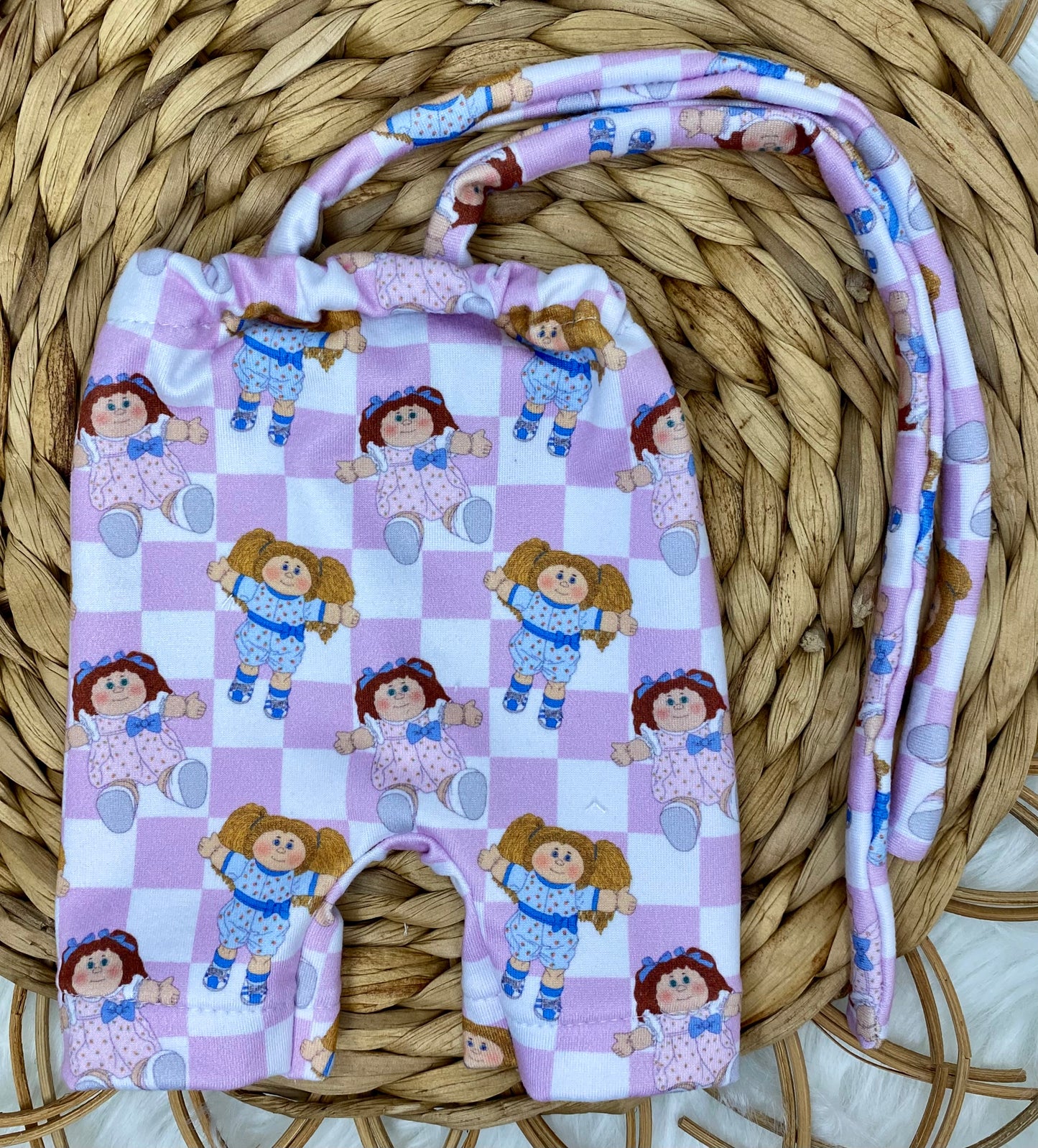 Mia CPK Halter Romper And 2” Piggy Bows Set