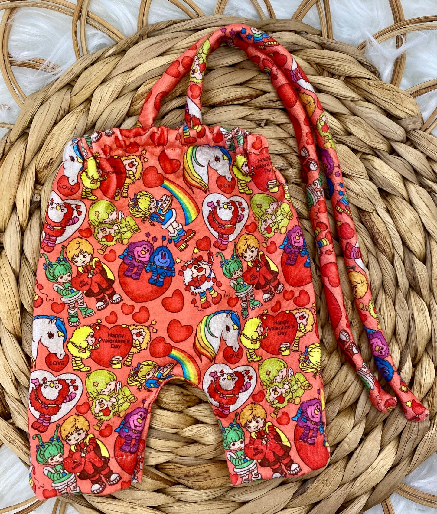 Mia Vday Rainbow Girl Halter Romper And Tie On Headband