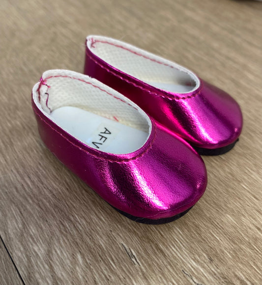 Regular Mia Metallic Pink Ballet Flat Shoes